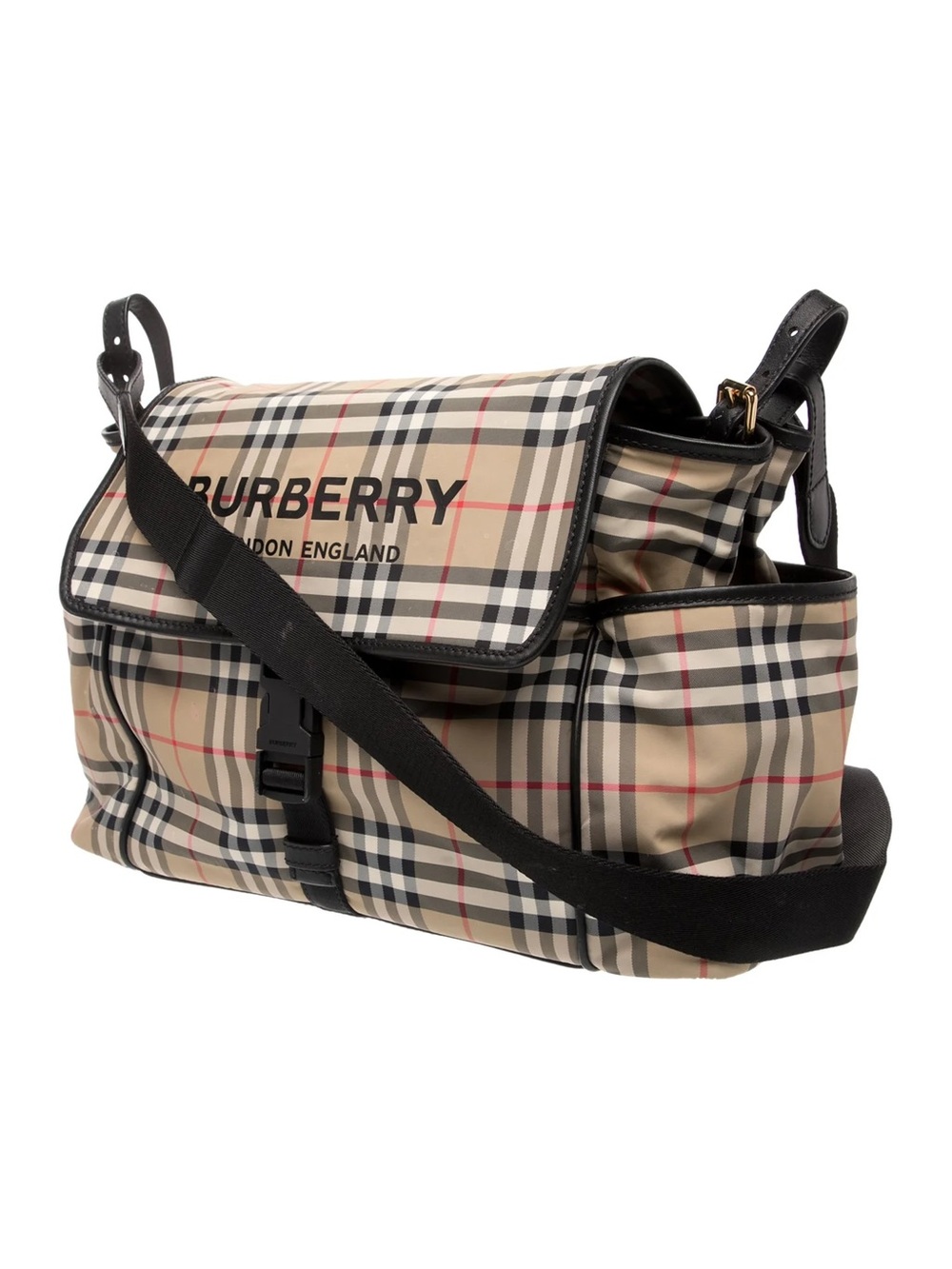 Burberry Beige Check Diaper Bag - Great Condition